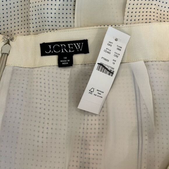 J. Crew Women’s Pleated Scarf-print Skirt in Drapey Viscose Twill Size 18 NWT - Picture 4 of 6